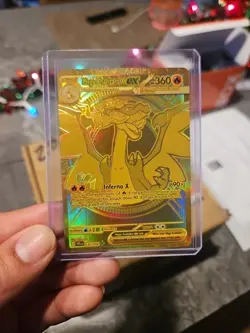 Gold Mega Charizard X EX 130/094 - English - Pokemon Phantasmal Flames - Image 3