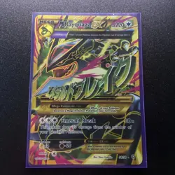 M Rayquaza EX 98/98 Full Art Ultra Rare Holo Pokemon Card XY Ancient Origins - Image 1