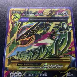 M Rayquaza EX 98/98 Full Art Ultra Rare Holo Pokemon Card XY Ancient Origins - Image 3