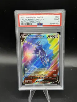 ORIGIN FORME DIALGA V 177/189 ASTRAL RADIANCE POKEMON PSA 9 - Image 1