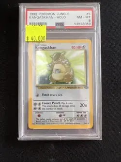 KANGASKHAN 1999 POKEMON JUNGLE HOLO #5/64 - PSA 8 - Image 2