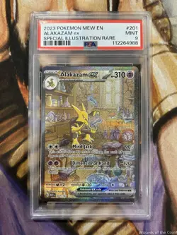 Alakazam EX 201/165 Special Illustration Rare SIR Pokemon 151 English - PSA 9 🔥 - Image 1