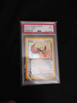 PSA 9 Mint - EEVEE HOLO - Pokemon TCG: 2000 WotC Black Star Promo #11 - Image 1