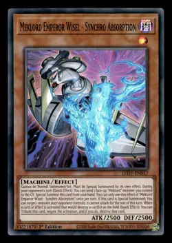 Meklord Emperor Wisel - Synchro Absorption LED7-EN017 SR Rage of Ra Yu-Gi-Oh NM - Image 1