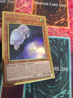 Yugioh Ghost Mourner & Moonlit Chill MGED-EN023 Premium Gold Rare 1st Edition NM - Image 2