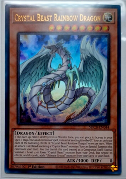 💎Crystal Beast Rainbow Dragon 💎GFP2-EN001 - Ultra Rare - 1st Edition YuGiOh! - Image 1