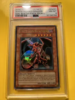YuGiOh WHITE-HORNED DRAGON #GXNG-EN001🔥PSA 8 NM-MT🔥LIMITED ED-2006 ULTRA RARE - Image 2