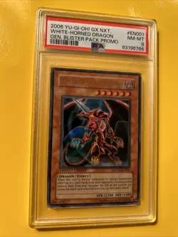 YuGiOh WHITE-HORNED DRAGON #GXNG-EN001🔥PSA 8 NM-MT🔥LIMITED ED-2006 ULTRA RARE - Image 5