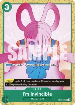 I'm invincible (Starter Deck 11: Uta Deck Battle) - Normal ST11-005 One Piece... - Image 1