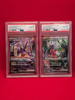 SEQ PSA 10 Pokemon Koraidon#103 Miraidon#102 Serial Set ex SAR 2 Card Japanese - Image 2