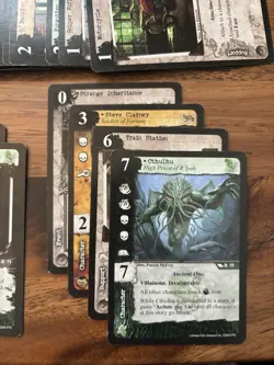 Call Of Cthulhu CCG Card Game Lot 162 Cards Rare - Image 2