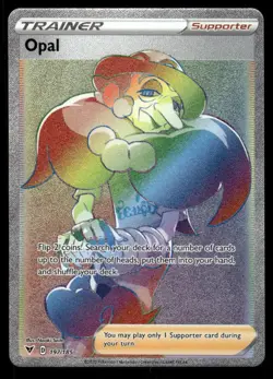 Pokemon Cards Opal 197/185 Vivid Voltage Rare Rainbow NM - Image 1