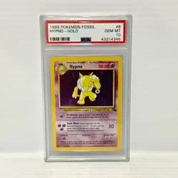 PSA 10 Hypno Holo 8/62 - WOTC Fossil POP 77 - Graded Pokemon Card - Image 1