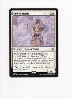 2023 MTG MAGIC COMMANDER: WILDS OF ELDRAINE UMBRA MYSTIC (#1) - Image 1