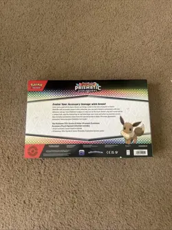 Pokemon Prismatic Evolutions EEVEE Accessory Pouch Special Collection Sealed New - Image 2