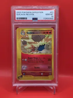 Quilava Reverse Foil - PSA 10 ~ LOW POP *26* - Pokemon TCG Expedition 91/165 - Image 1