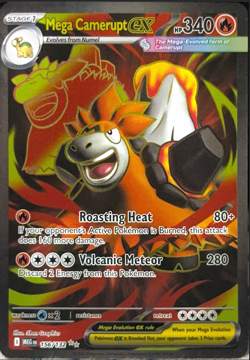Mega Camerupt ex - 156/132 - Pokemon Mega Evolution Ultra Rare NM - Image 1