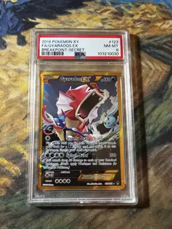 2016 Pokemon XY FA Gyarados Ex Breakpoint 123/122 PSA 8 - Image 1