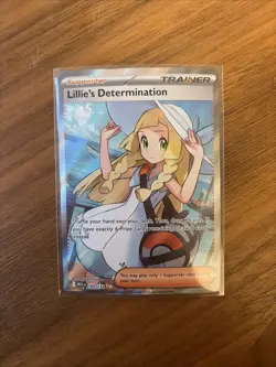 Pokemon TCG Mega Evolution Lillie’s Determination Full Art Trainer Card 169/132 - Image 1