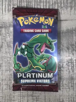 Pokemon Platinum Supreme Victors Booster Pack New Factory Sealed Rayquaza Art - Image 1