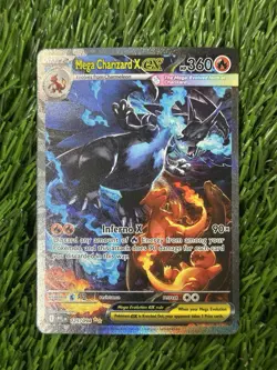 Mega Charizard x EX 125/094 Me02: Phantasmal Flames NM/M Pokemon TCG English - Image 1