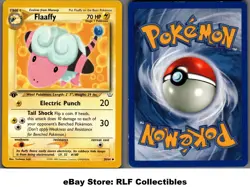 2001 Pokemon, Neo Revelation, #28/64 Flaaffy, 1st Edition, Uncommon - Image 1