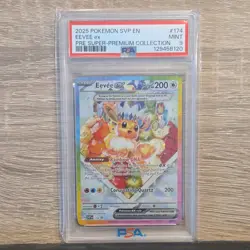 Pokemon TCG Eevee ex #174 SVP Promo Holo Full Art PSA 9 2025 English - Image 1