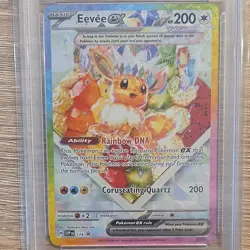 Pokemon TCG Eevee ex #174 SVP Promo Holo Full Art PSA 9 2025 English - Image 3
