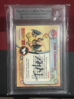 1999 POKEMON TOPPS TV Charizard #6 BECKETT BGS MINT 9 - Image 2