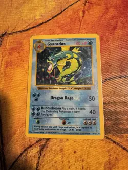 Shadowless Gyarados Holo Base Set | Vintage WOTC Pokemon | Gen 1 - Image 2