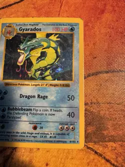 Shadowless Gyarados Holo Base Set | Vintage WOTC Pokemon | Gen 1 - Image 3