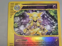 Pokemon Base Set Expedition # 33/165 Reverse Holo ALAKAZAM Never Been Played - Image 2