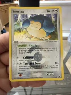 Pokemon TCG Snorlax Holo Rare FireRed & LeafGreen 15/112 NM Condition - Image 1