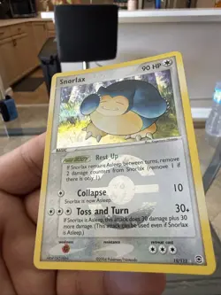 Pokemon TCG Snorlax Holo Rare FireRed & LeafGreen 15/112 NM Condition - Image 2