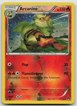 Arcanine Reverse Holo XY - BREAKpoint 11/122 VLP Pokemon TCG 11/122 - Image 1