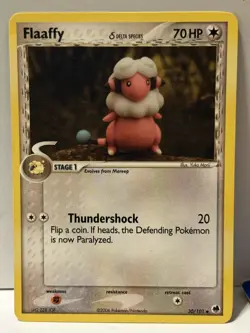 Flaaffy (Delta Species) 30/101 Dragon Frontiers LP Pokemon Fast Shipping - Image 1