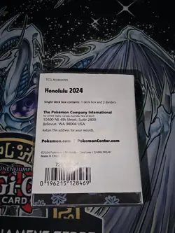 Pokemon 2024 Honolulu World Championship Deck Box Sealed - Image 3
