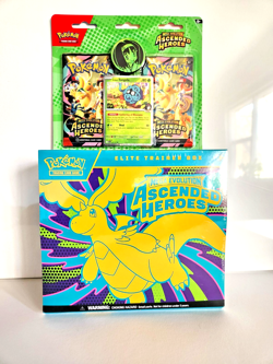 Pokemon TCG Ascended Heroes ETB + 2-Pack Blister (Erika Promo) Sealed Bundle - Image 1