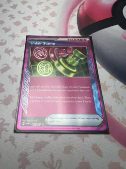 Pokemon TCG Unfair Stamp Scarlet & Violet-Twilight Masquerade 165/167 Holo... - Image 2