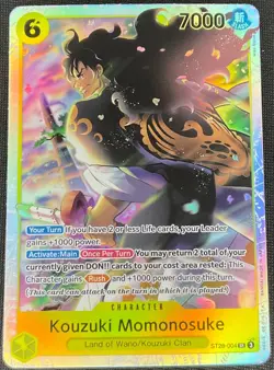 One Piece Kouzuki Momonosuke ST28-004 Starter Deck 28 Super Rare NM - Image 1