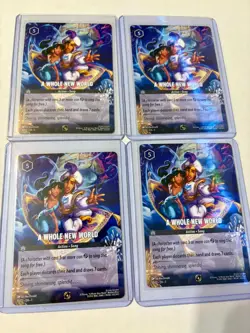 4x (Playset) 10/C1 Disney Lorcana A Whole New World Infinity Promo Non-Foil NM - Image 1