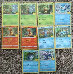 Pokemon McDonald’s 25th Anniversary 2021 10 Holo (40 Cards Total) Base Lot - Image 2