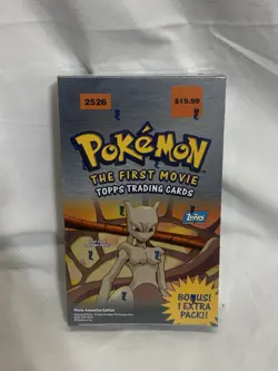 Topps Pokemon: The First Movie Trading Cards 1998 Sealed Box 11 Packs, 88 Cards - Image 2