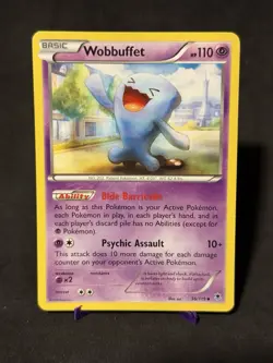 Pokemon TCG Wobbuffet Card 36/119 Phantom Forces Regular Uncommon - Image 1