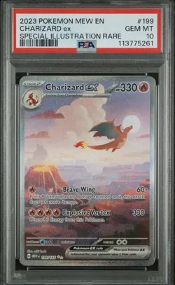Pokemon Charizard EX Sir Scarlet & Violet 151 Charizard Trading Card - Image 1