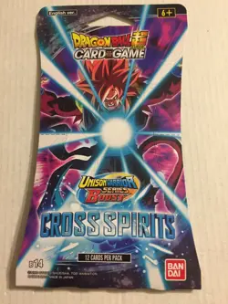 New DragonBall Z Card Game Cross Spirits 12 Card Boost Pack - Gohan Pack - Image 1