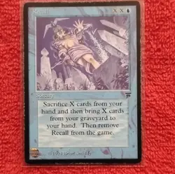 Magic: The Gathering Recall Sorcery Legends Rare Blue Regular 1994 - Image 1