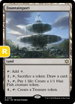 MTG Fountainport BLB Rare Land NM - Image 1