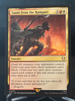 MTG Magic LTC Commander: Tales of Middle-Earth Taunt from the Rampart - Rare - Image 1