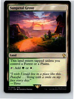 Magic the Gathering Sunpetal Grove Final Fantasy Commander MTG Free Shipping! - Image 1